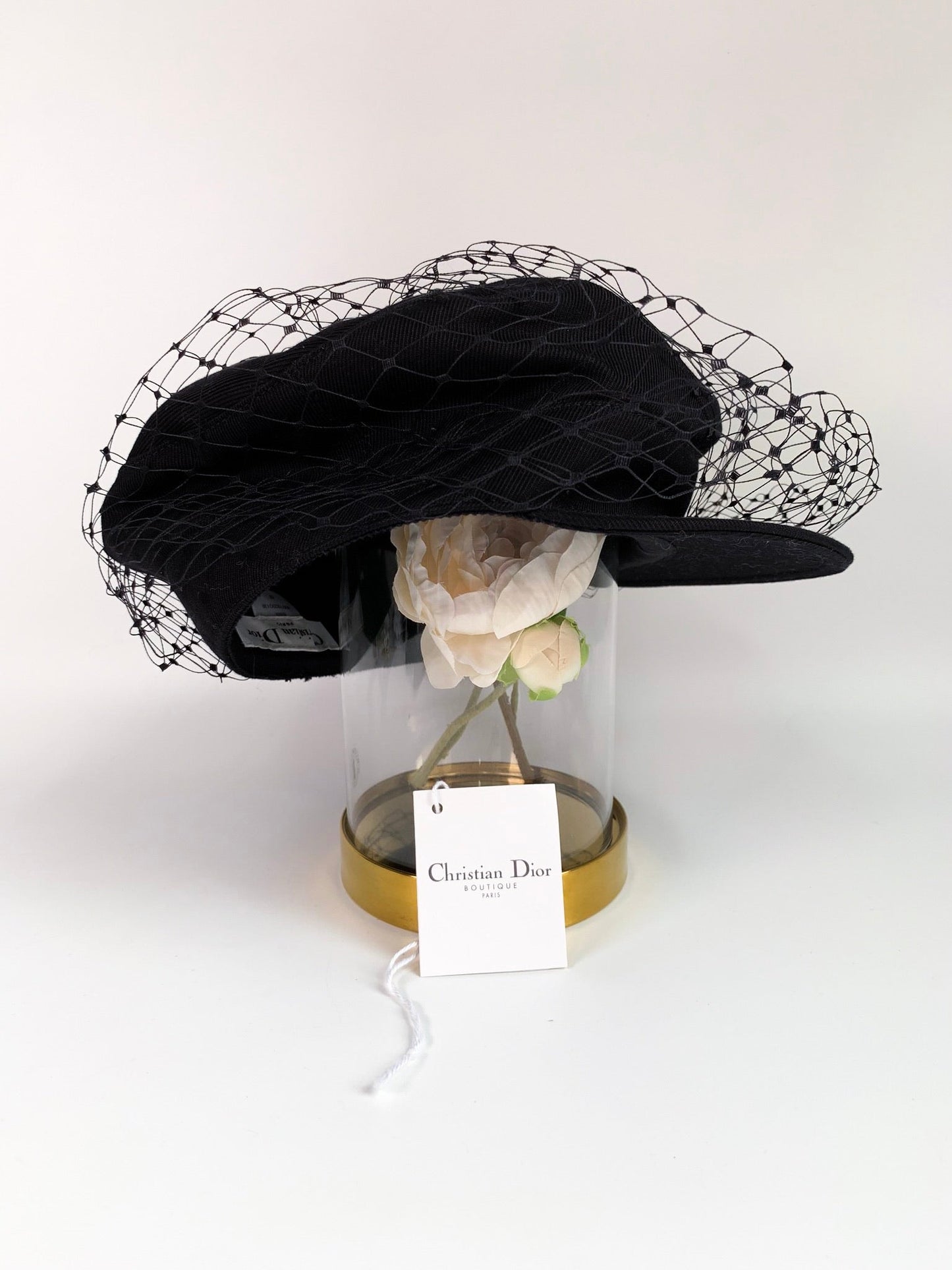 Dior Black Arty Veil Cotton Cap