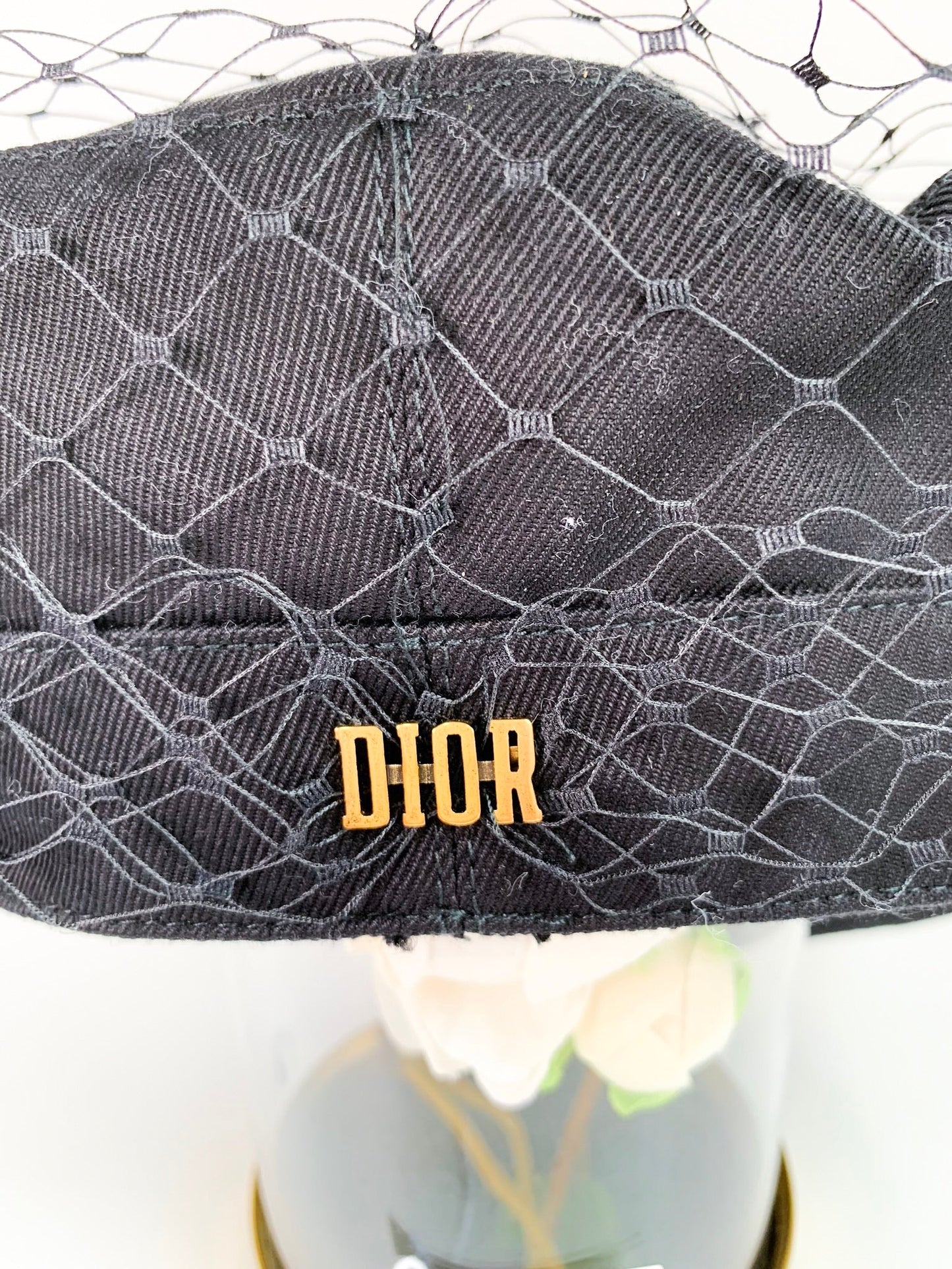 Dior Black Arty Veil Cotton Cap