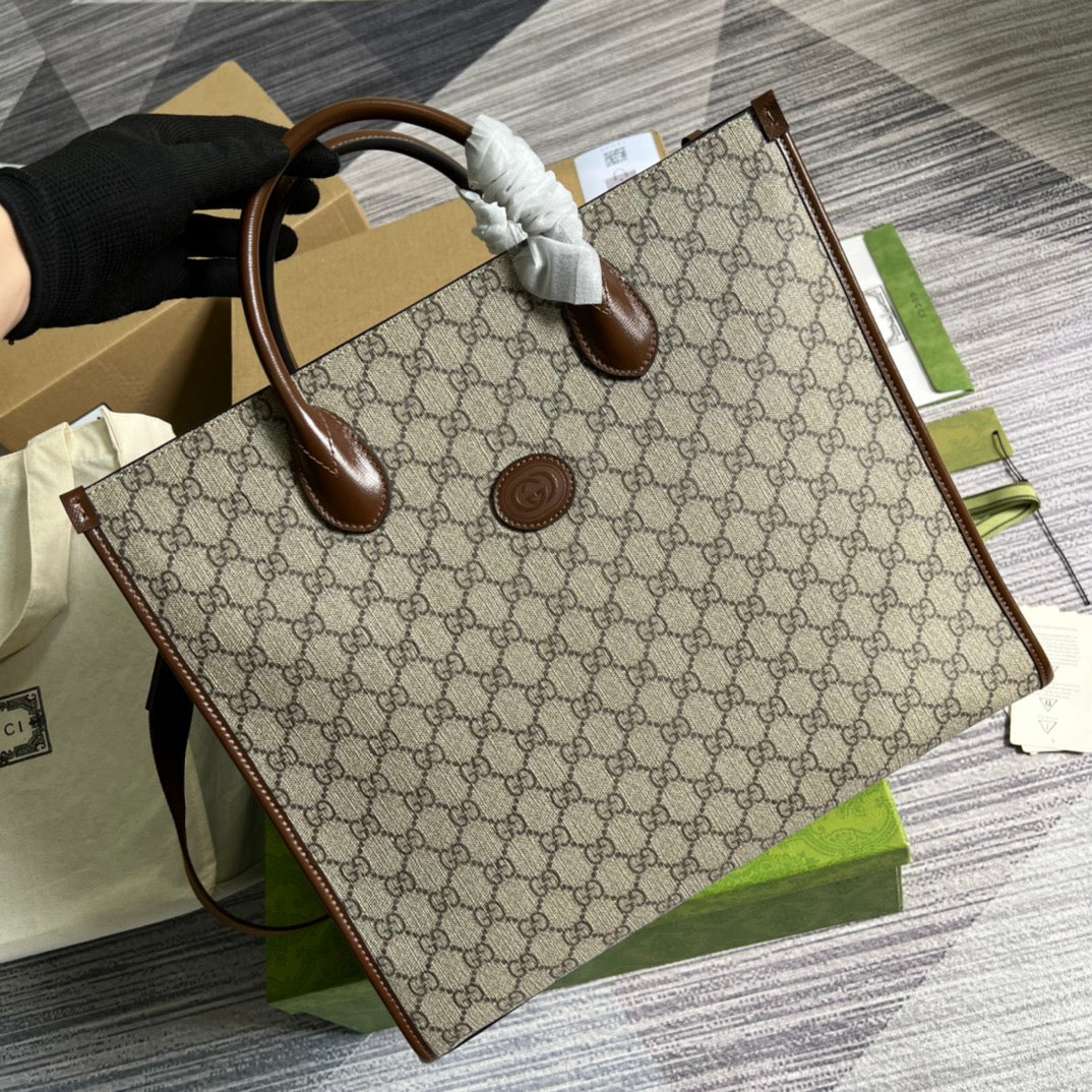 Gucci Medium Tote Bag With Interlocking G