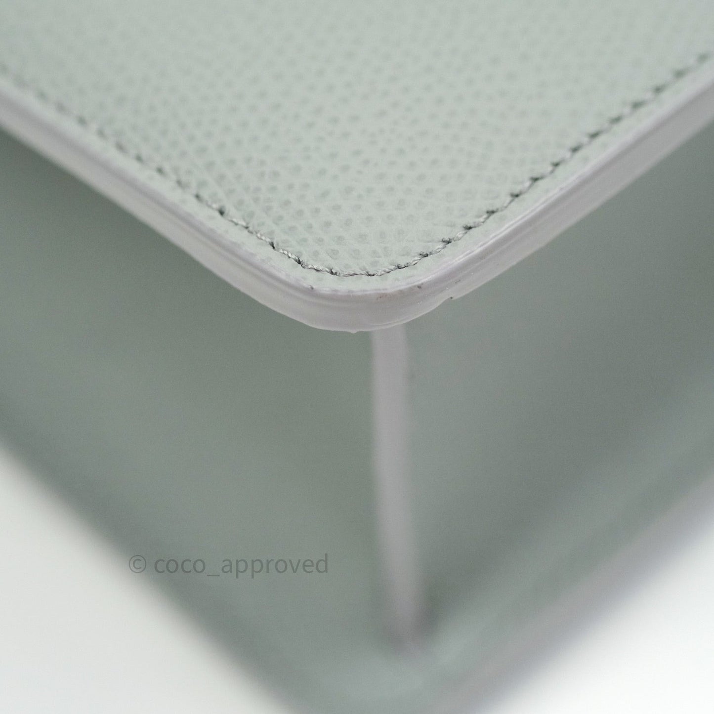 Christian Dior Grained Calfskin Montaigne Flap 30 Ultramatte Gray