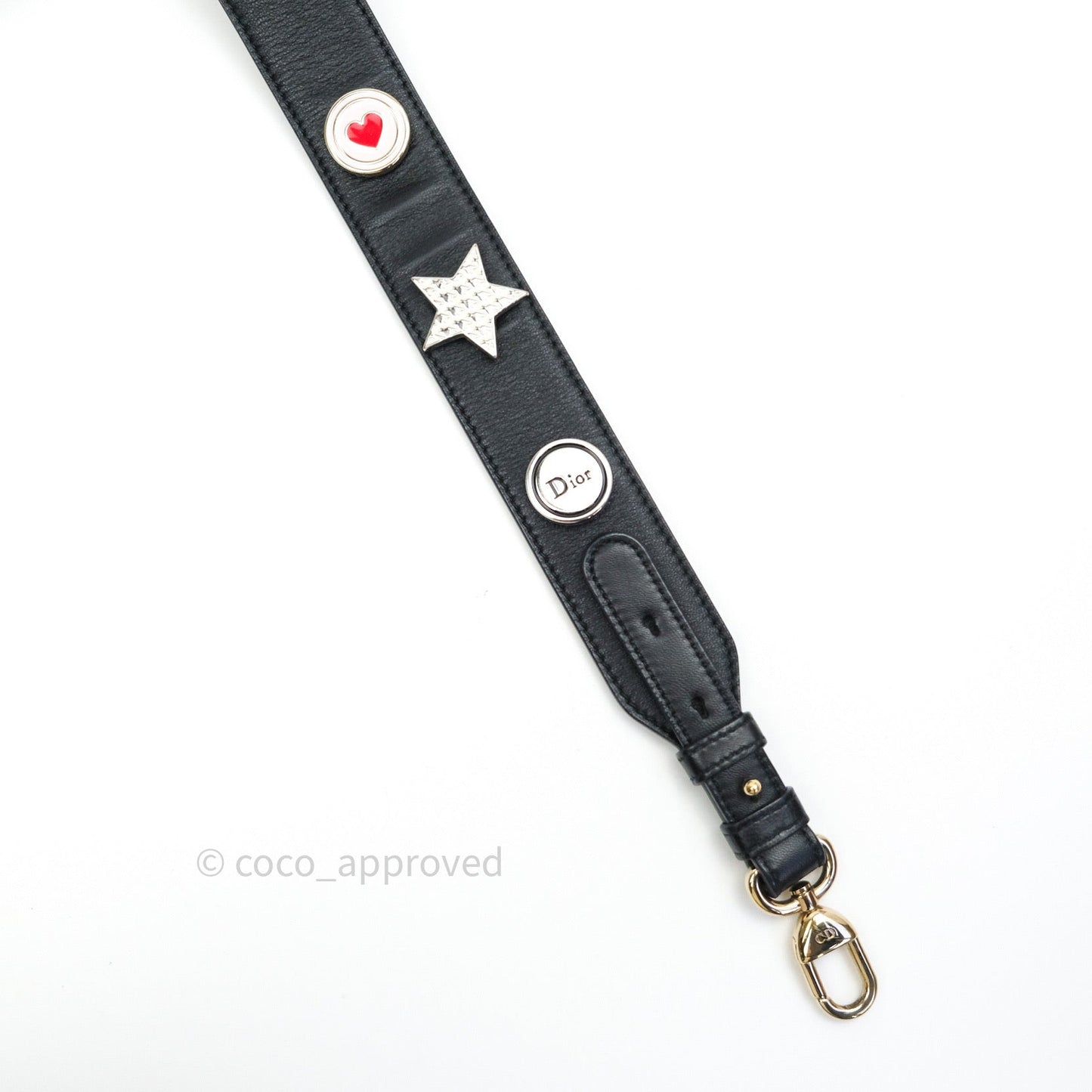 Christian Dior Lambskin My ABCDior Lady Dior Black Gold Hardware
