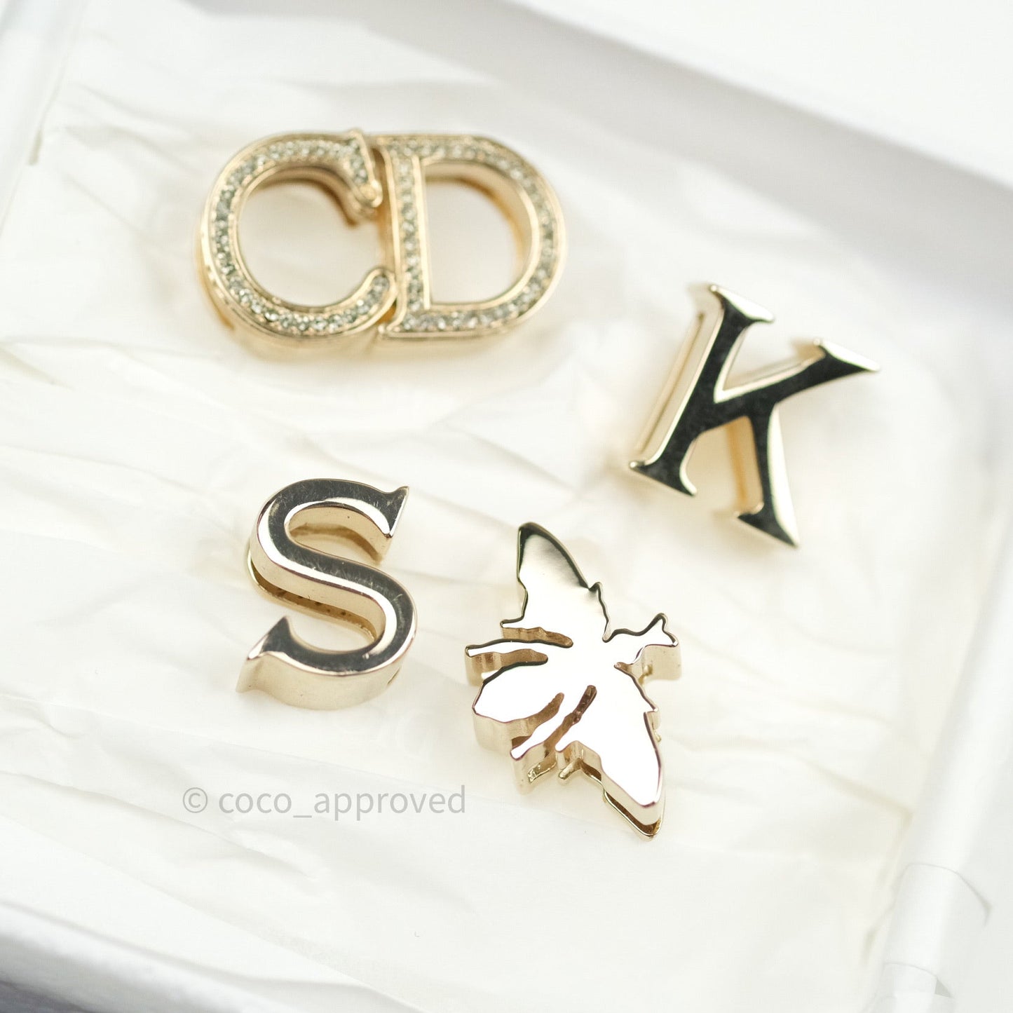 Christian Dior Lambskin My ABCDior Lady Dior Fard Gold Hardware