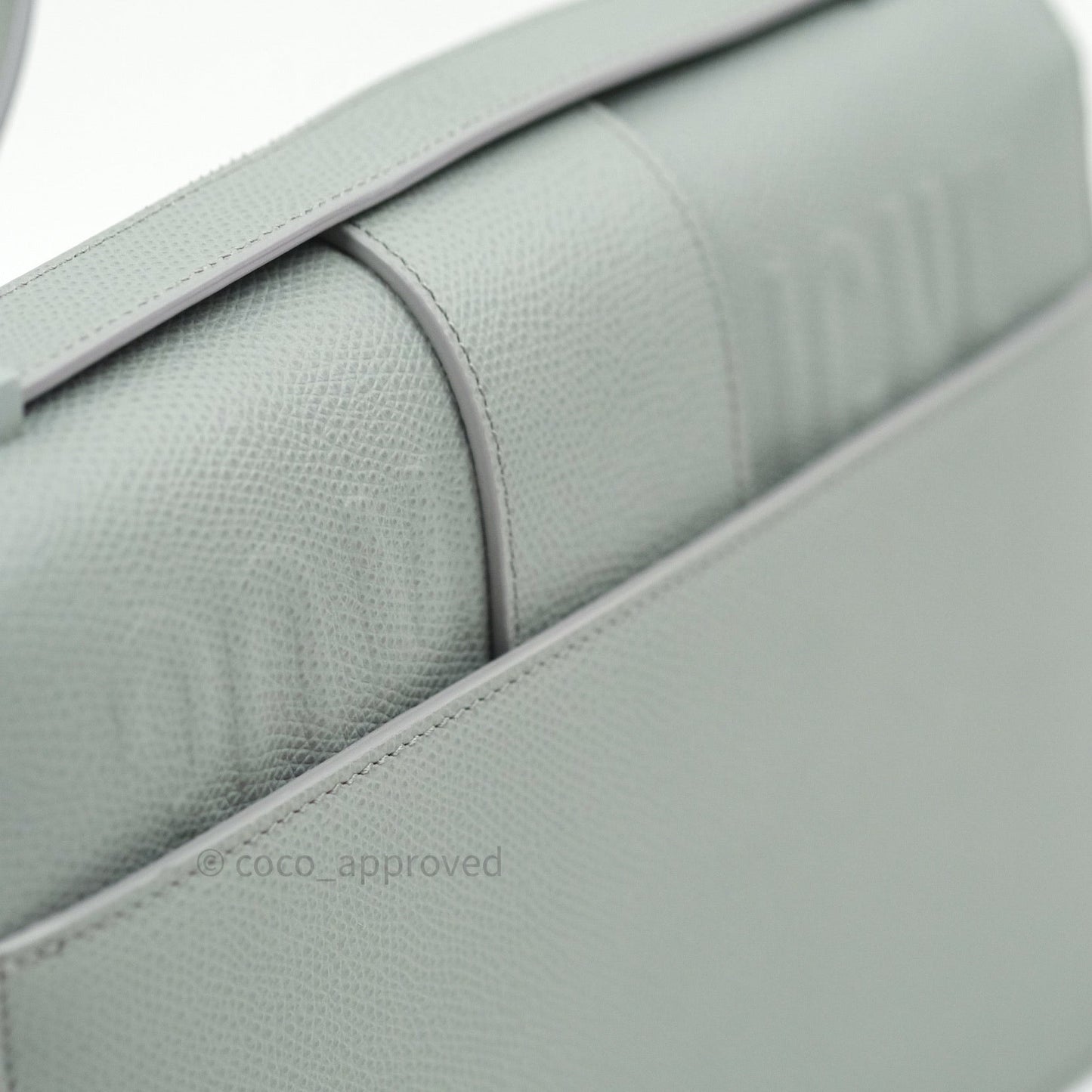 Christian Dior Grained Calfskin Montaigne Flap 30 Ultramatte Gray