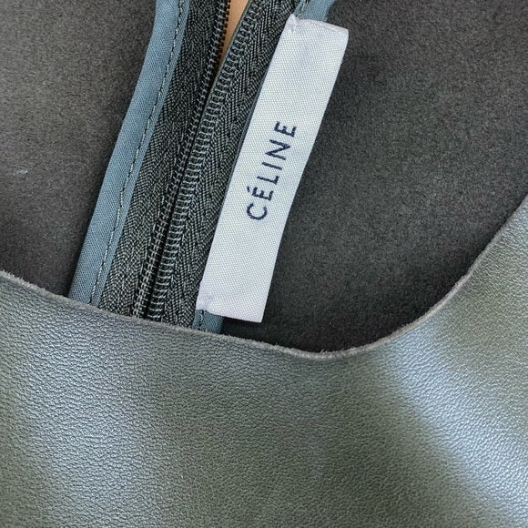 CELINE lambskin leather dress