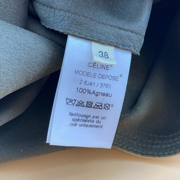 CELINE lambskin leather dress