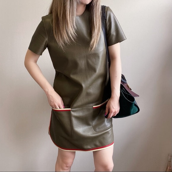 CELINE lambskin leather dress