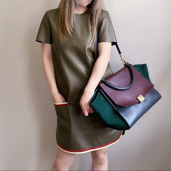 CELINE lambskin leather dress
