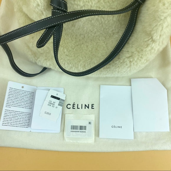 CELINE fur two-way bag NWT