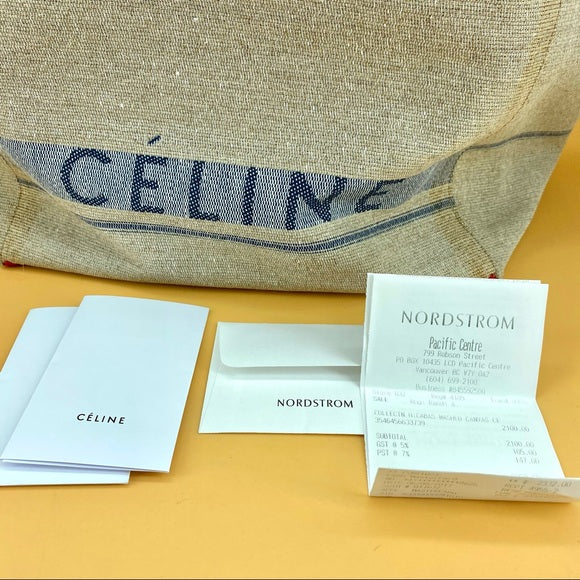 CELINE canvas tote
