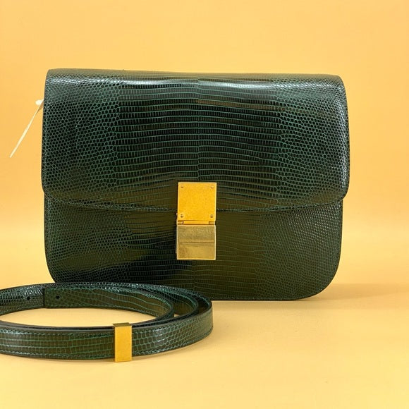 CELINE classic bag Lizard skin