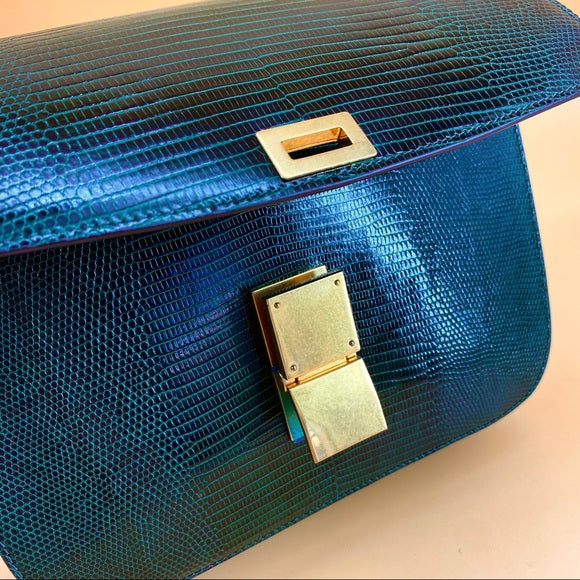 CELINE classic bag Lizard skin