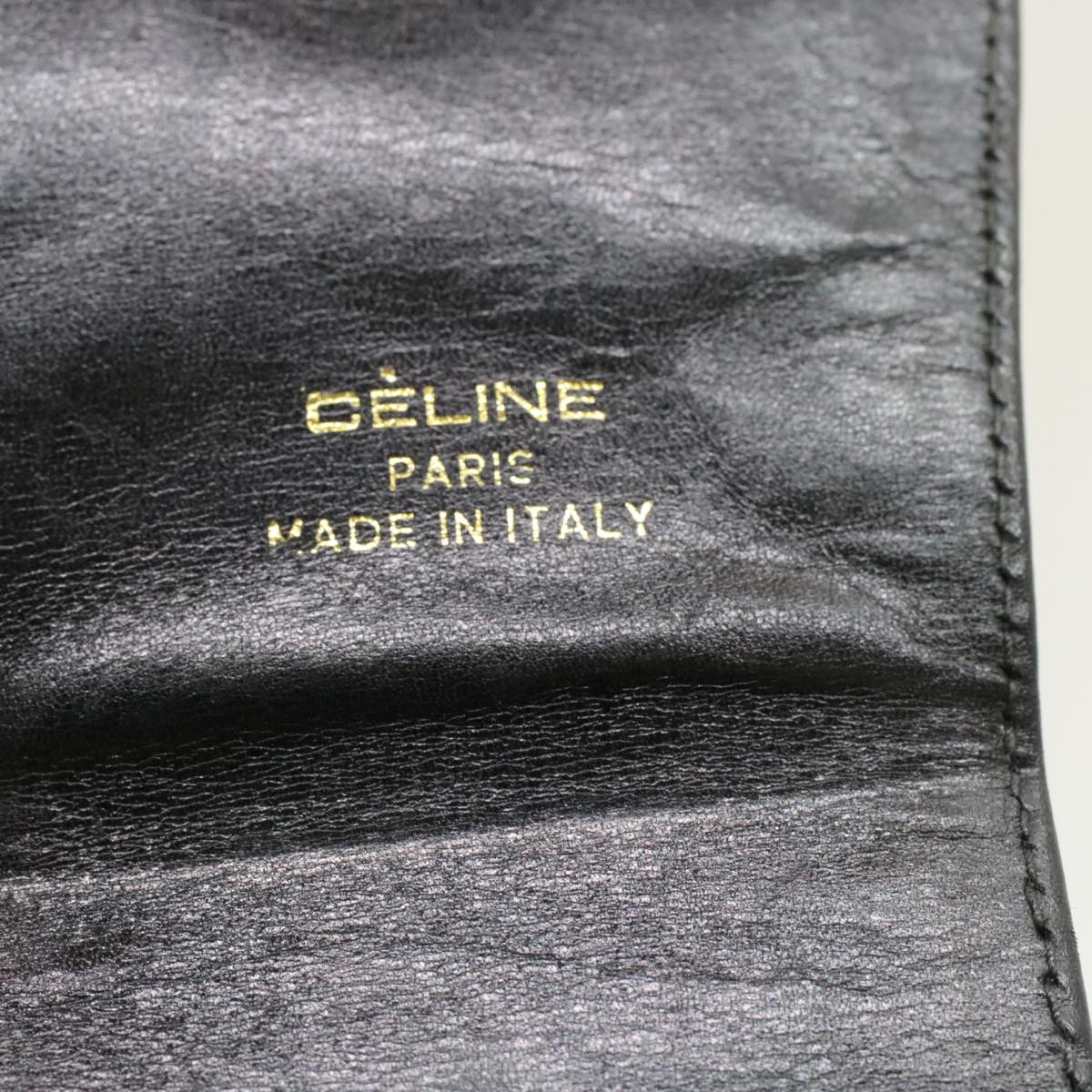Celine Horse Carriage Shoulder Bag Black Leather rd764