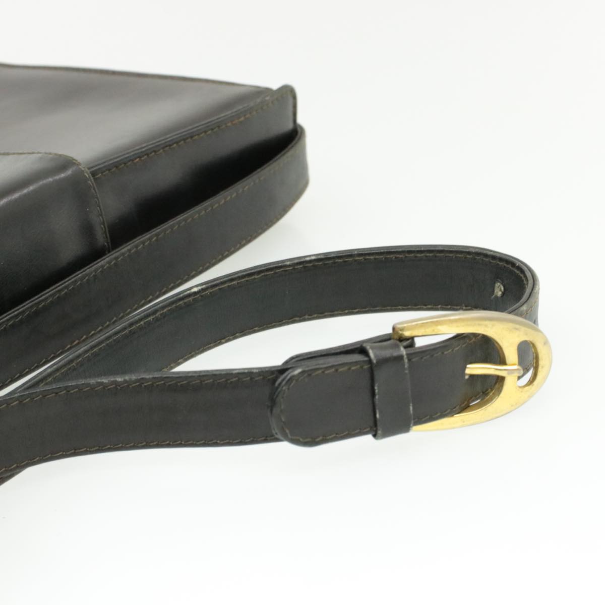 Celine Horse Carriage Shoulder Bag Black Leather rd764