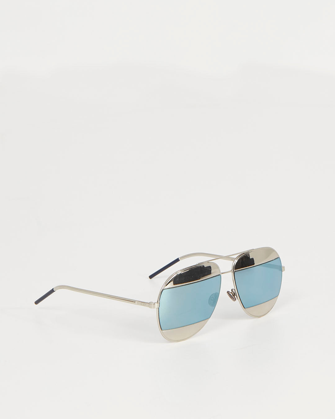 Dior Silver Split Aviator Sunglasses