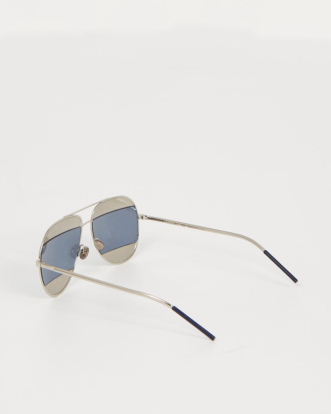 Dior Silver Split Aviator Sunglasses