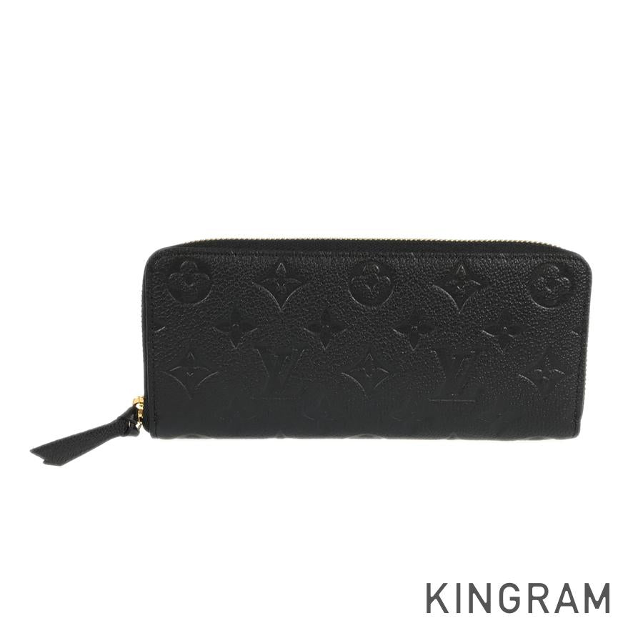 LOUIS VUITTON Monogram Empreinte Portefeuille Clemence M60171 Long wallet Round zipper