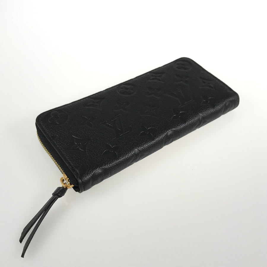 LOUIS VUITTON Monogram Empreinte Portefeuille Clemence M60171 Long wallet Round zipper
