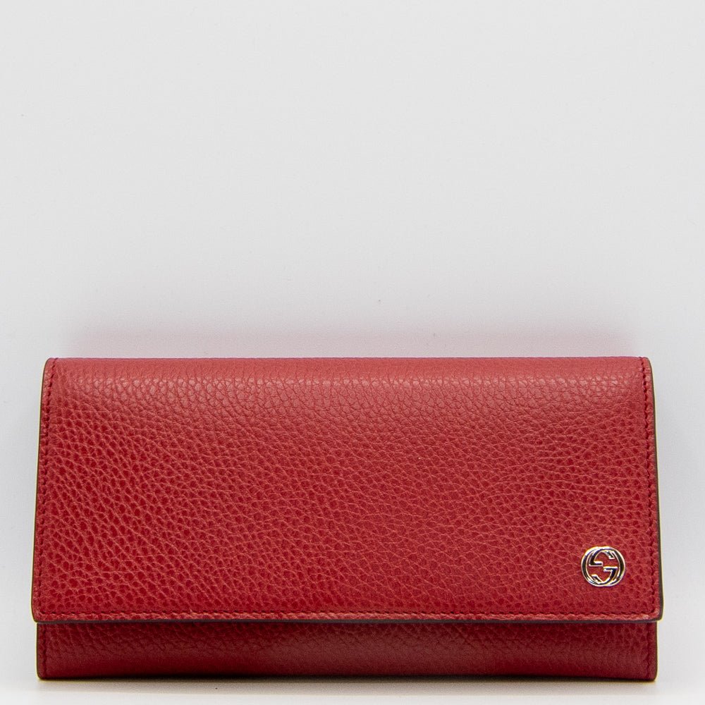 Gucci Red Leather GG Interlocking 449279