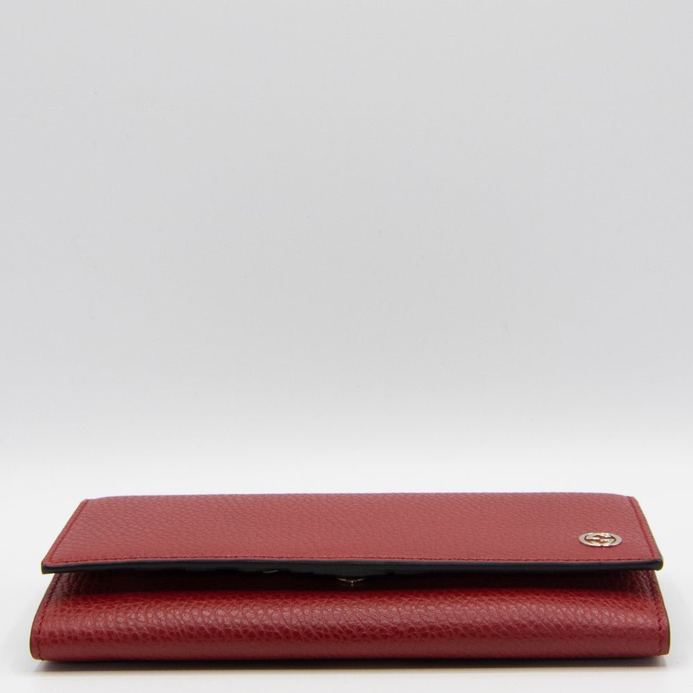 Gucci Red Leather GG Interlocking 449279