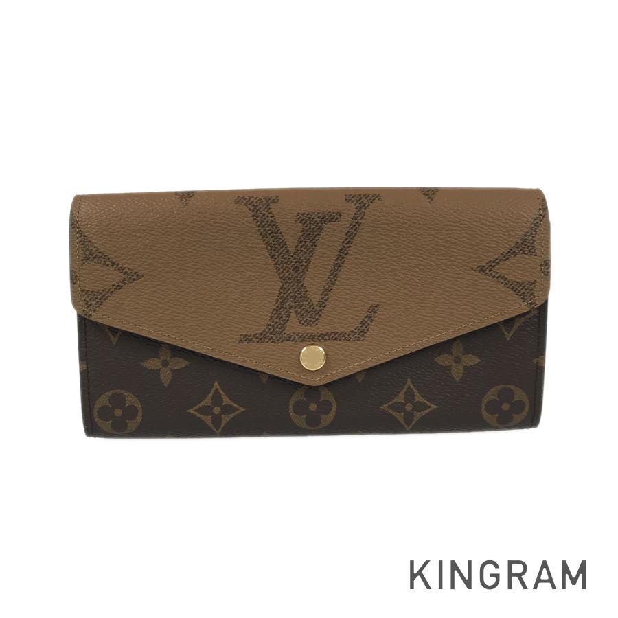 LOUIS VUITTON Monogram Giant Reverse Portefeiulle Sarah M80726 Long wallet Folding cover lid