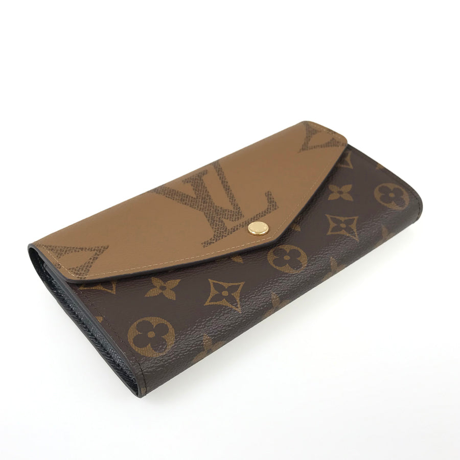 LOUIS VUITTON Monogram Giant Reverse Portefeiulle Sarah M80726 Long wallet Folding cover lid