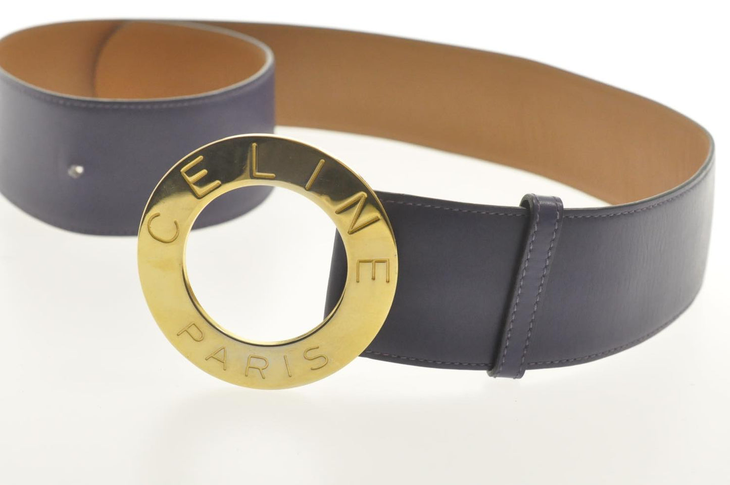 Celine Belt Leather Purple sa2622