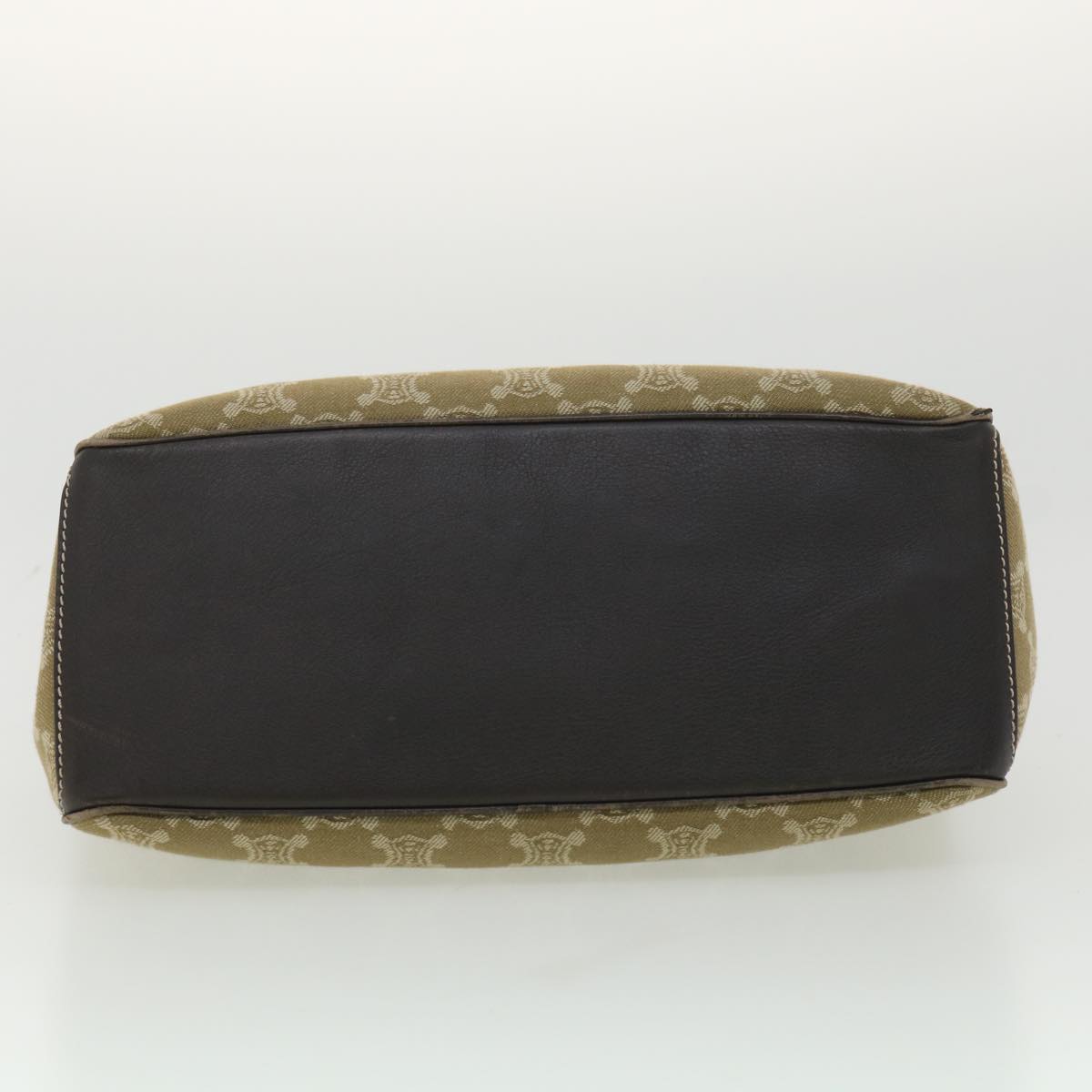 Celine Paris Macadam Canvas Hand Bag Brown ti813