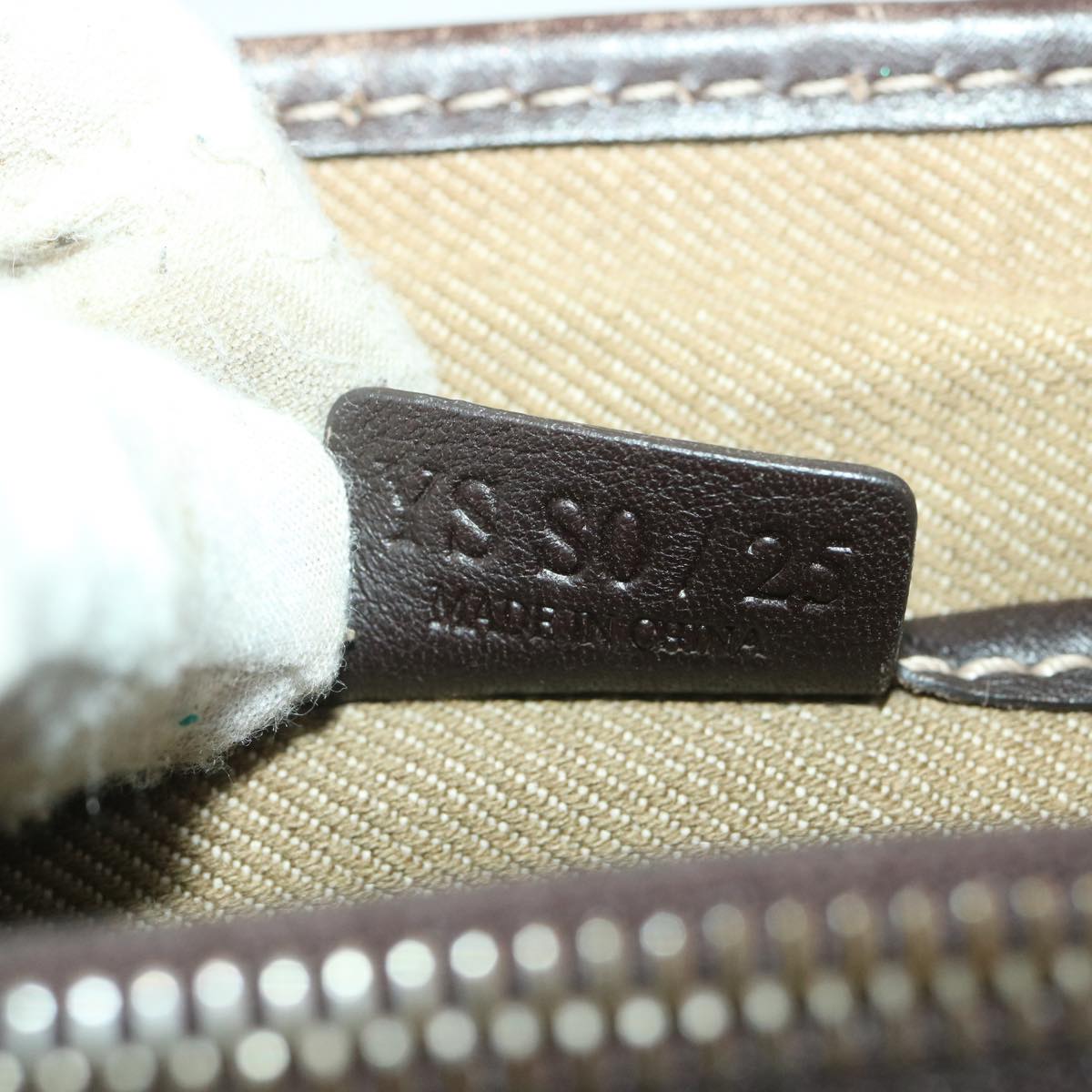Celine Paris Macadam Canvas Hand Bag Brown ti813
