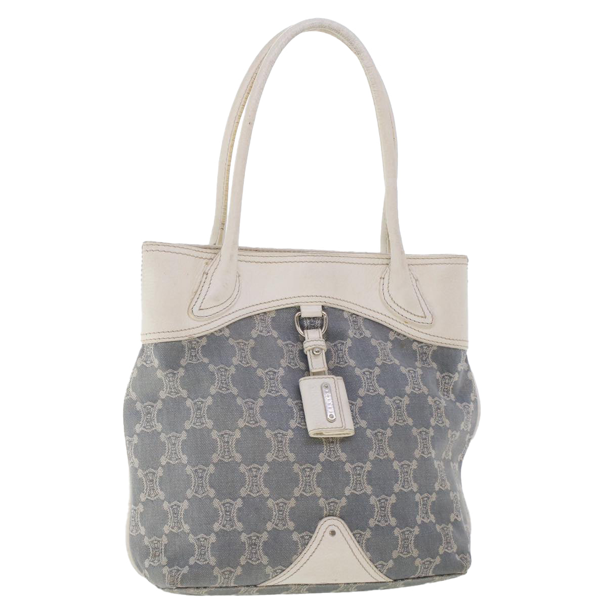 Celine Paris Macadam Canvas Tote Bag Blue yk7968