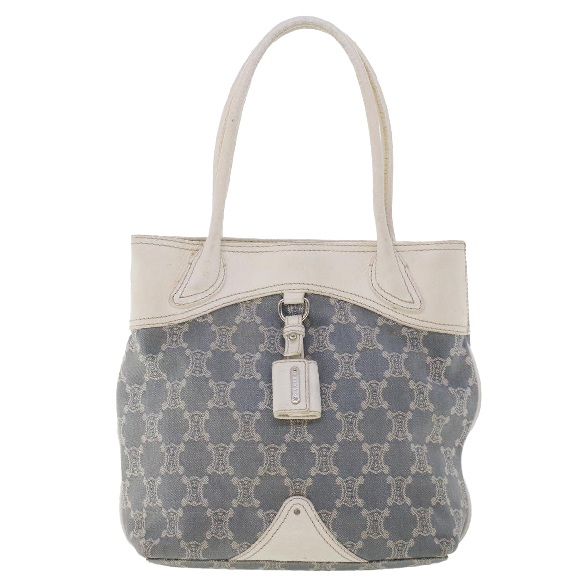 Celine Paris Macadam Canvas Tote Bag Blue yk7968