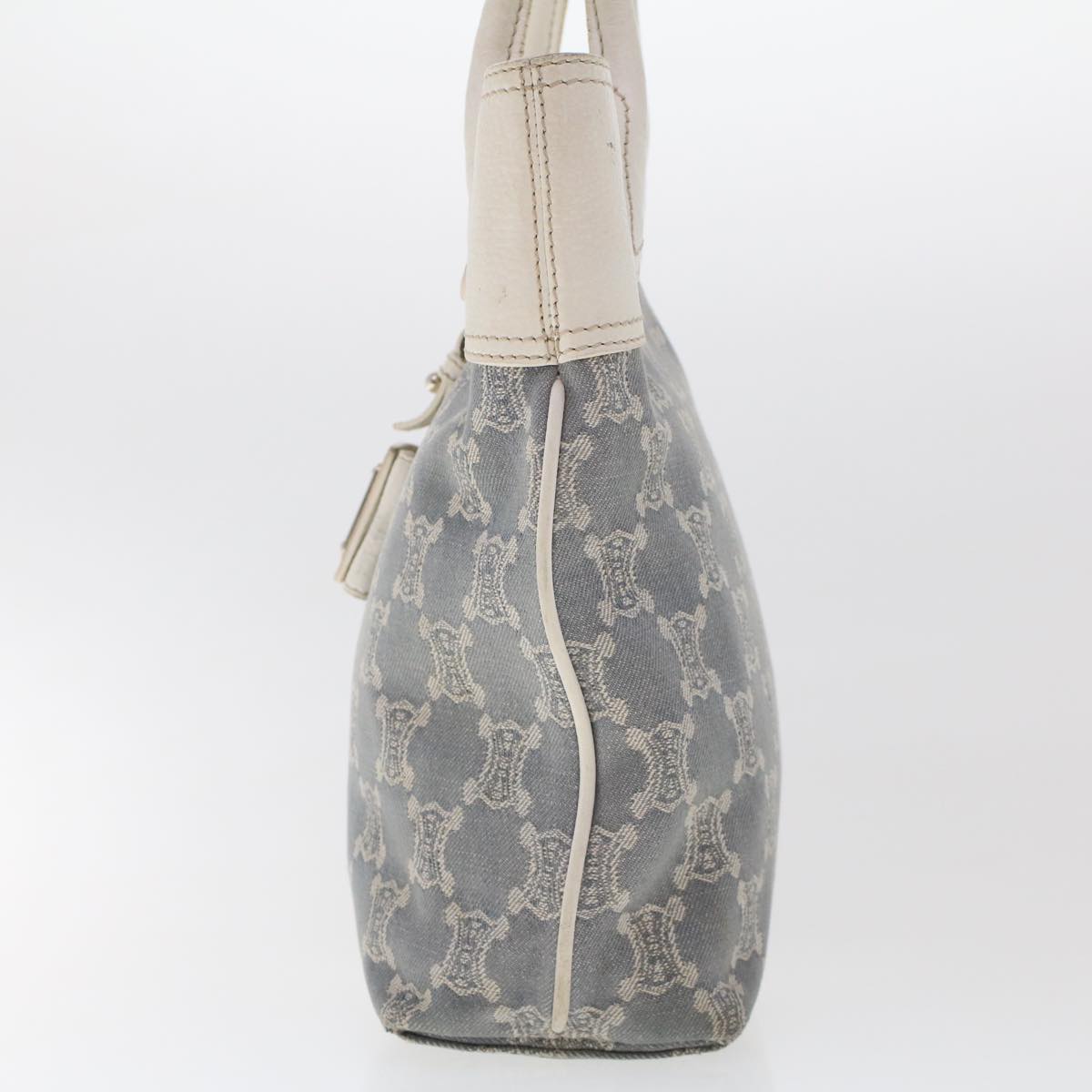 Celine Paris Macadam Canvas Tote Bag Blue yk7968