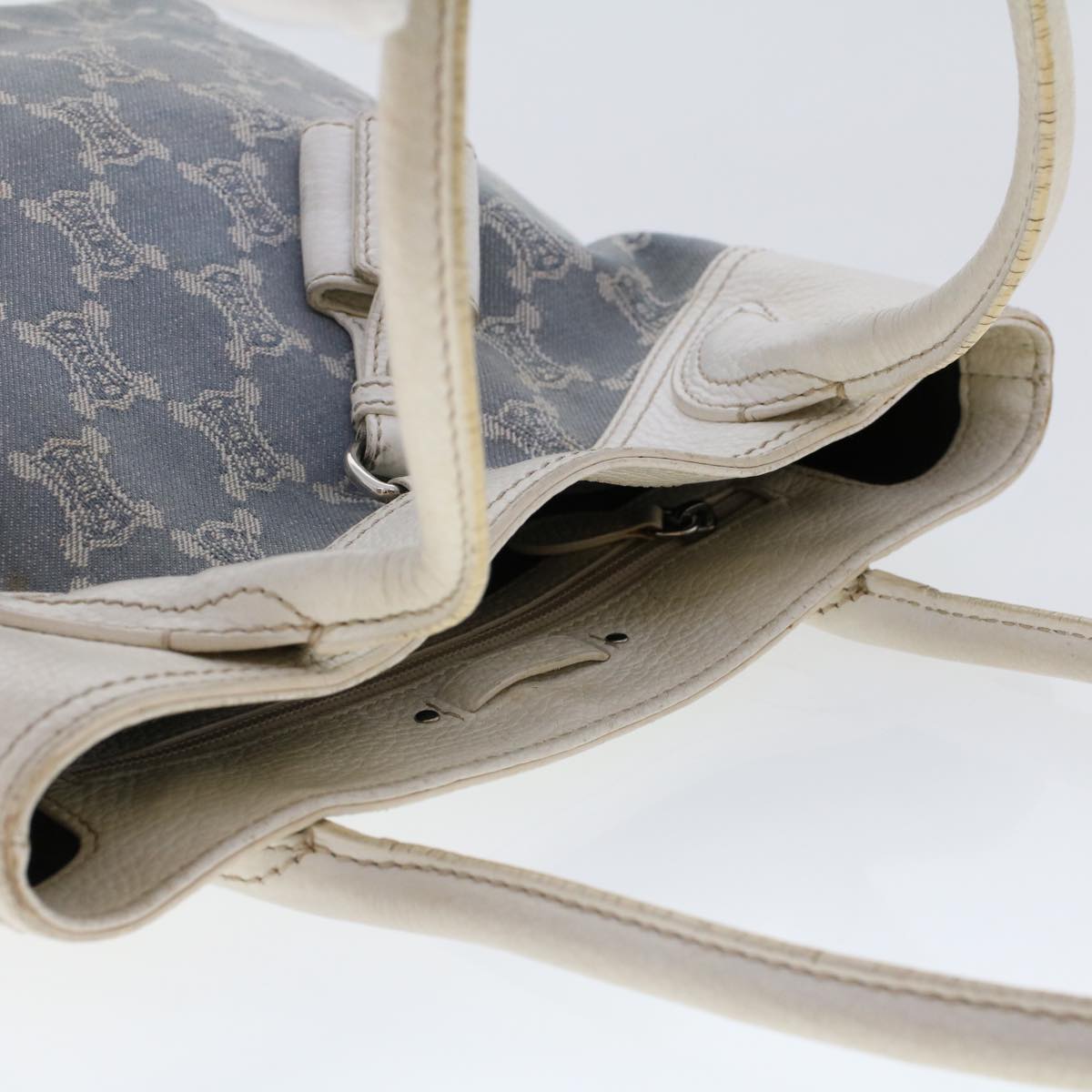 Celine Paris Macadam Canvas Tote Bag Blue yk7968