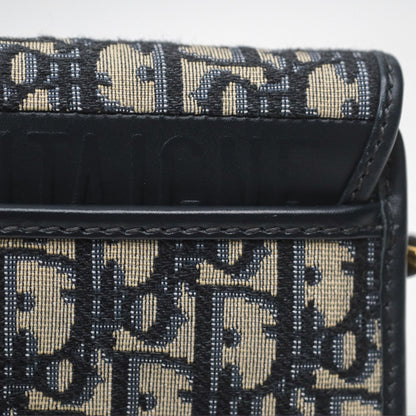 Dior Small Bobby Bag Blue Oblique Jacquard Canvas