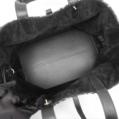 Christian Dior Medium Dior Toujours Bag Black Cannage Tweed