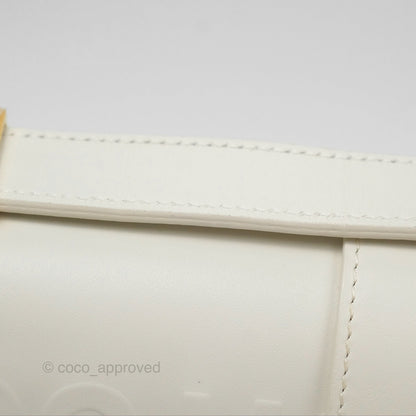 Christian Dior Small 30 Montaigne Box Bag White Calfskin