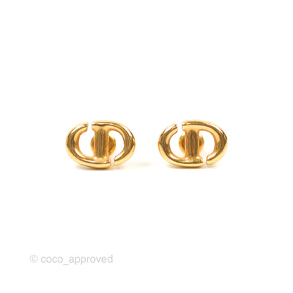 Dior CD Earrings Gold Tone