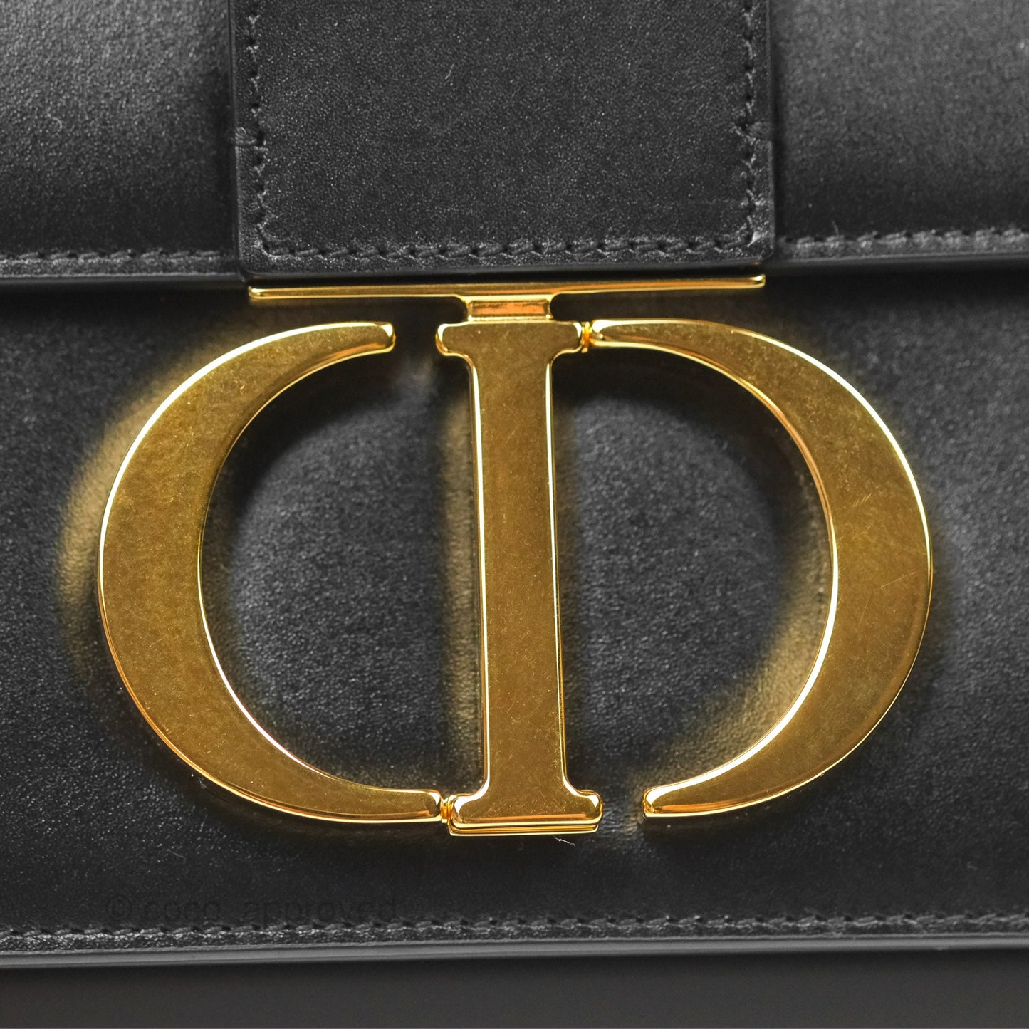 Dior 30 Montaigne Bag Black Box Calfskin