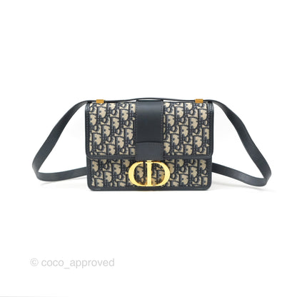 Dior 30 Montaigne Bag Navy Dior Oblique Jacquard