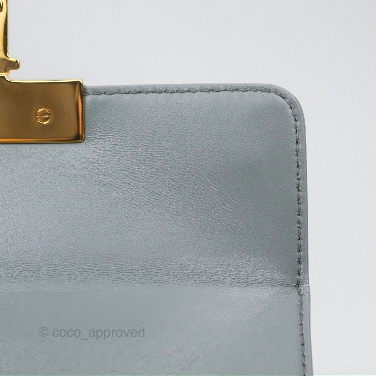 Christian Dior 30 Montaigne Box Bag Grey Calfskin