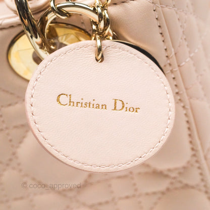 Christian Dior Lambskin My ABCDior Lady Dior Pink Gold Hardware