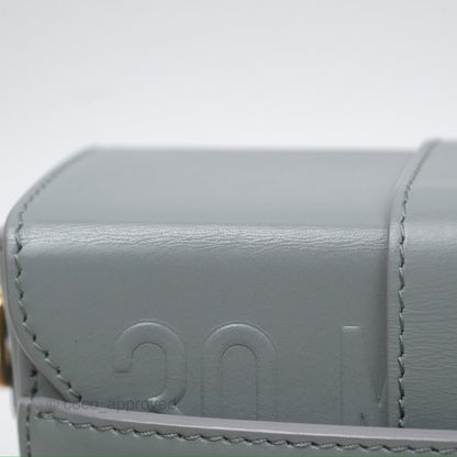 Christian Dior 30 Montaigne Box Bag Grey Calfskin