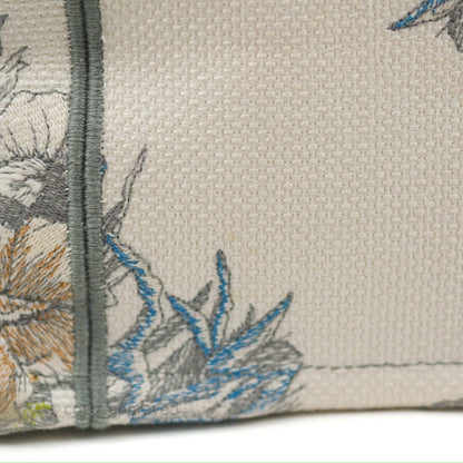 Christian Dior Medium(Old Small) Book Tote White Multicolor Rêve d'Infini Embroidery