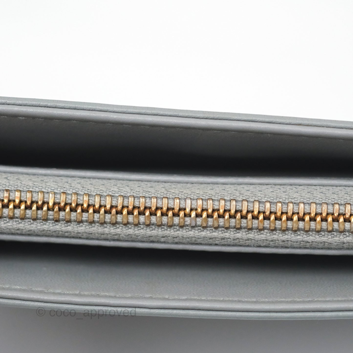 Christian Dior Dior Caro Every Dior Pouch Stone Gray Cannage Calfskin