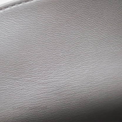 Christian Dior Lambskin Cannage Mini Lady Dior Iridescent Grey Gold Hardware