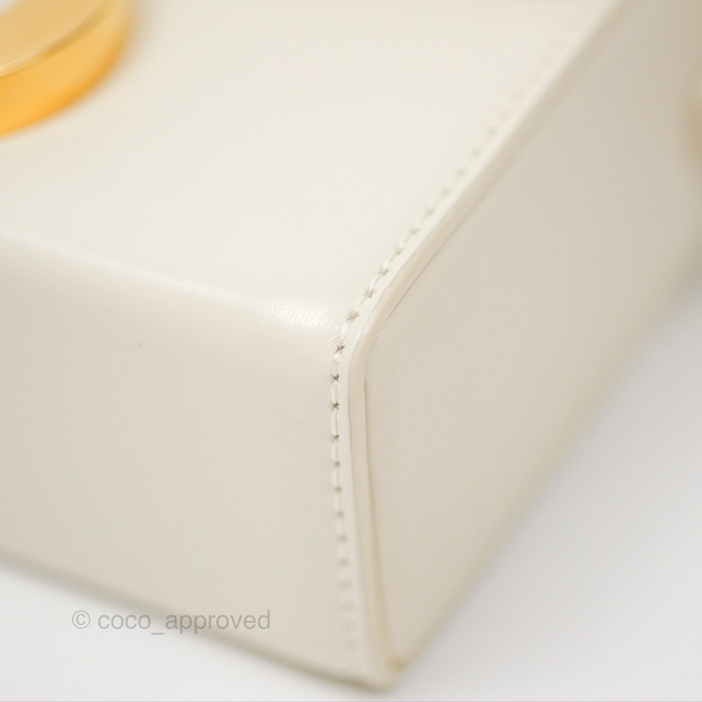Christian Dior 30 Montaigne Box Bag White Calfskin