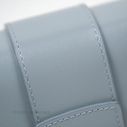 Christian Dior Micro 30 Montaigne Flap Bag Blue Grey Smooth Calfskin
