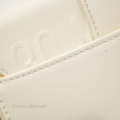 Christian Dior 30 Montaigne Box Bag White Calfskin