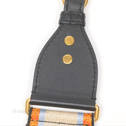 Christian Dior Mini Saddle Bag Cloud Blue Grained Calfskin Gold Hardware