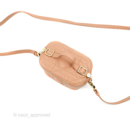 Christian Dior Micro Lady Dior Vanity Case Pink Cannage Lambskin