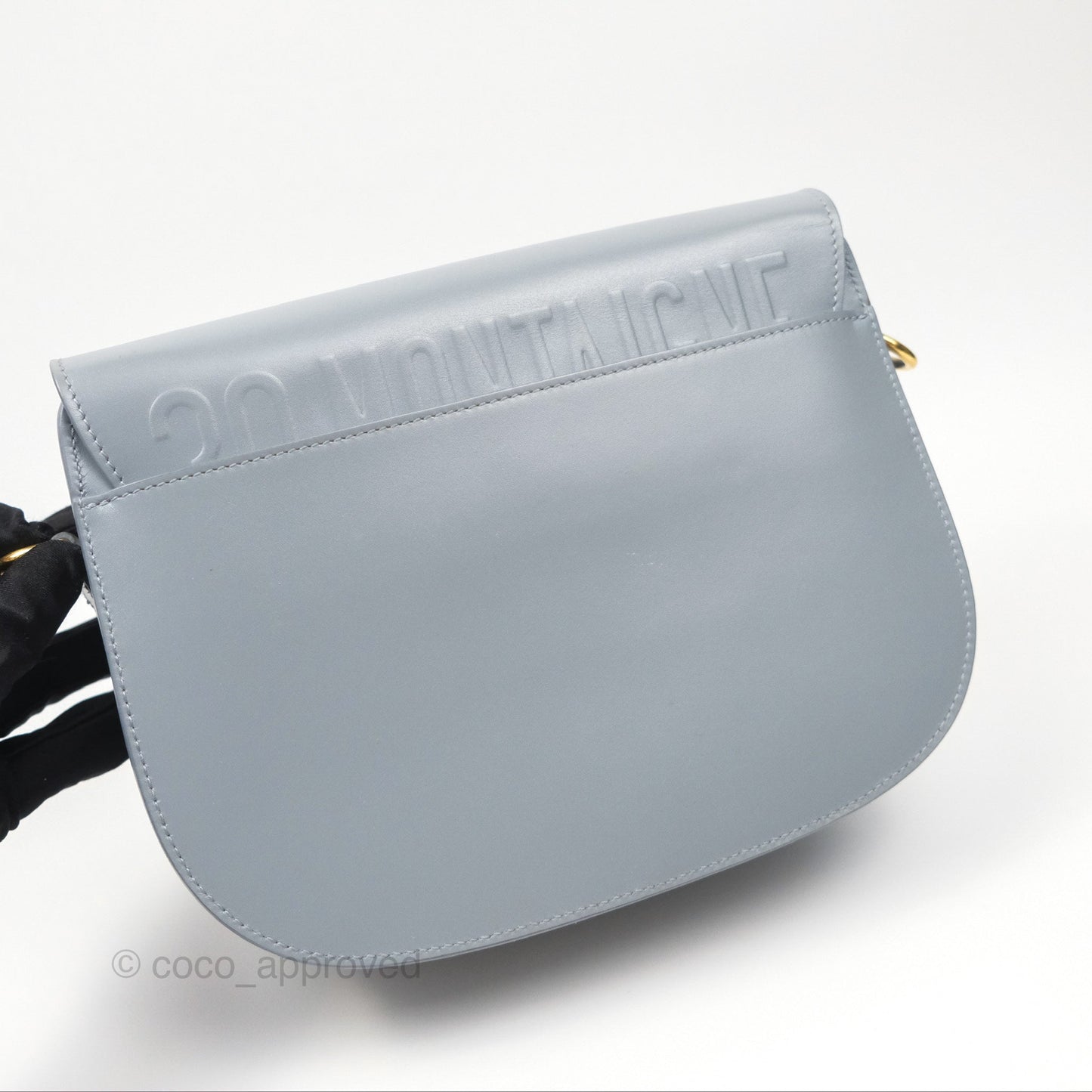 Christian Dior Medium Bobby Flap Grey Box Calfskin